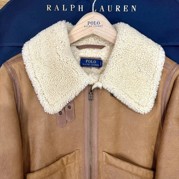 Women’s Med Polo Leather Bomber - Picture 4 of 4